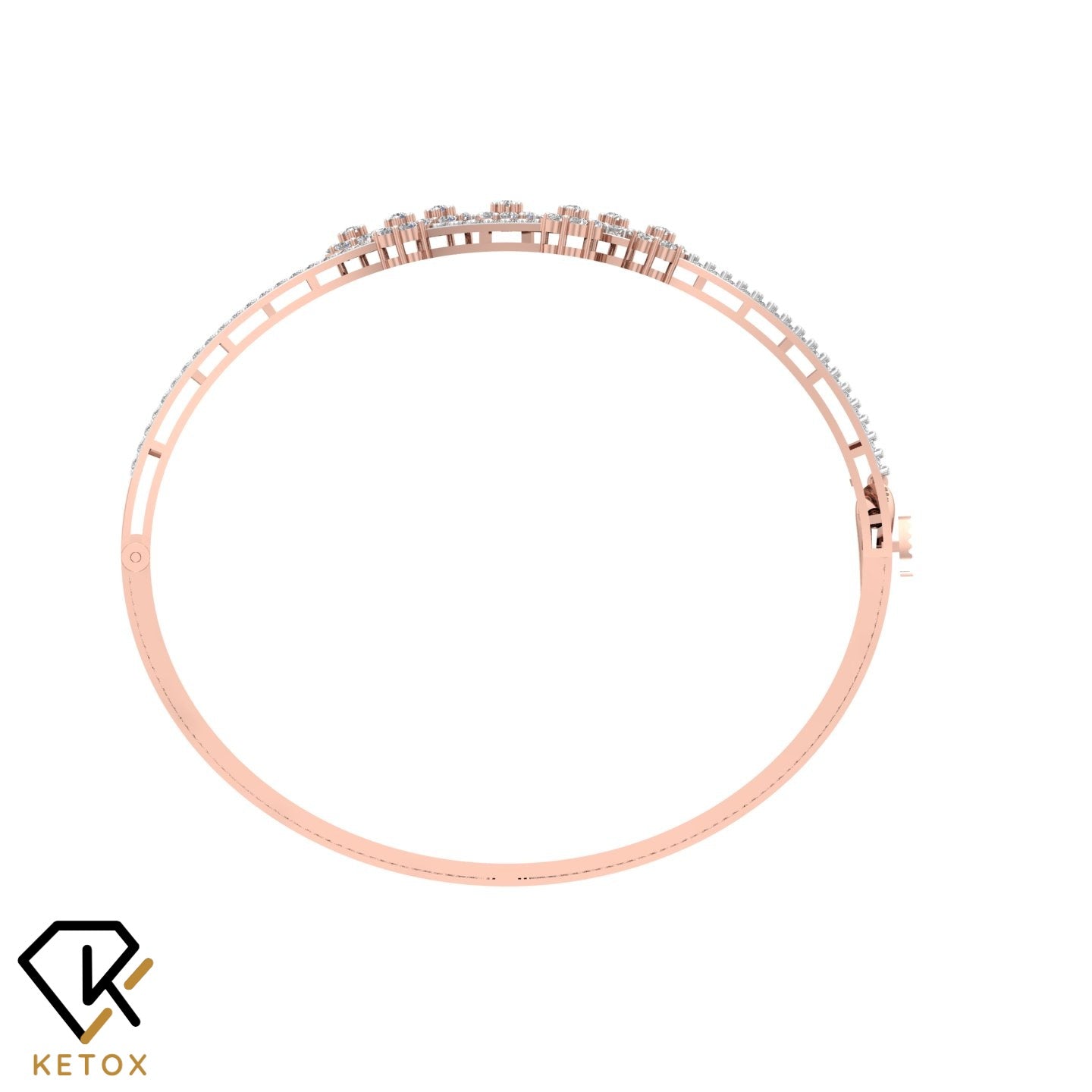 Three Lane Diamond Bracelet