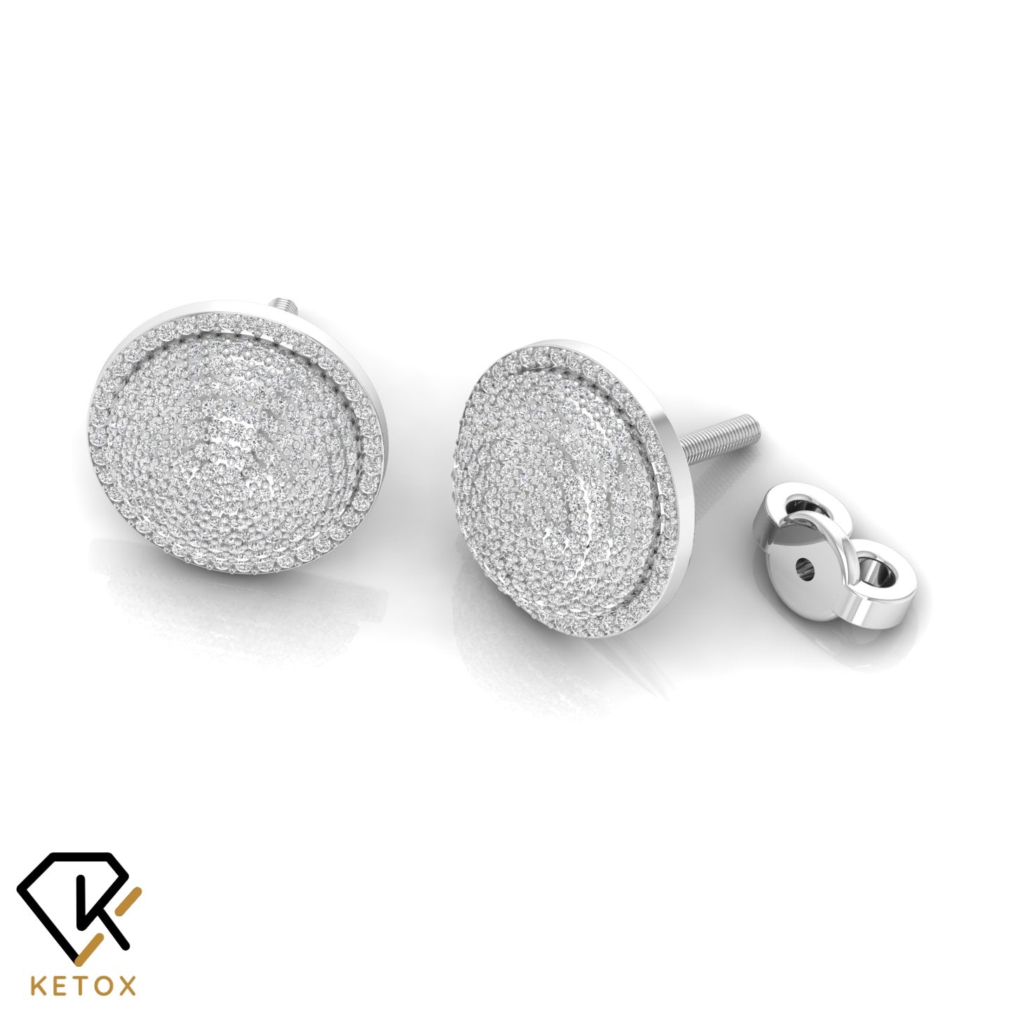 Crown Diamond Earrings