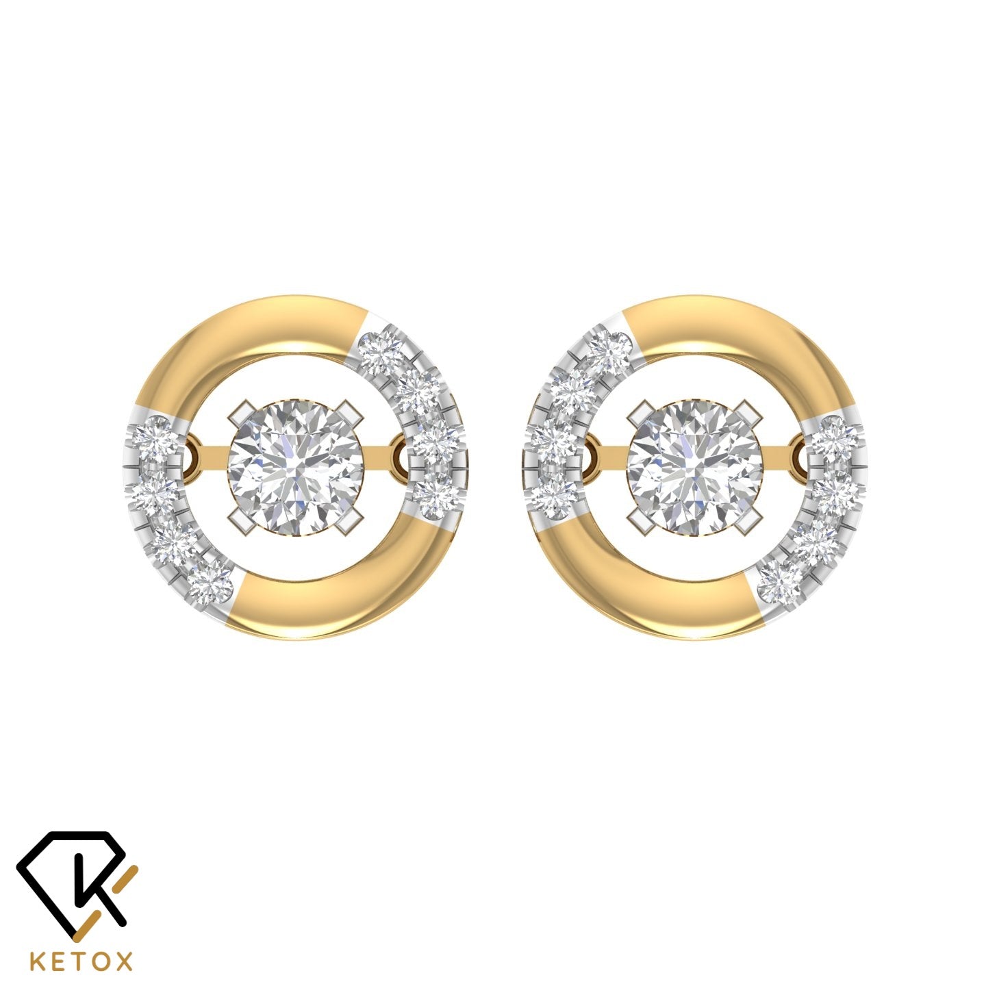 Dancing Diamond Earring