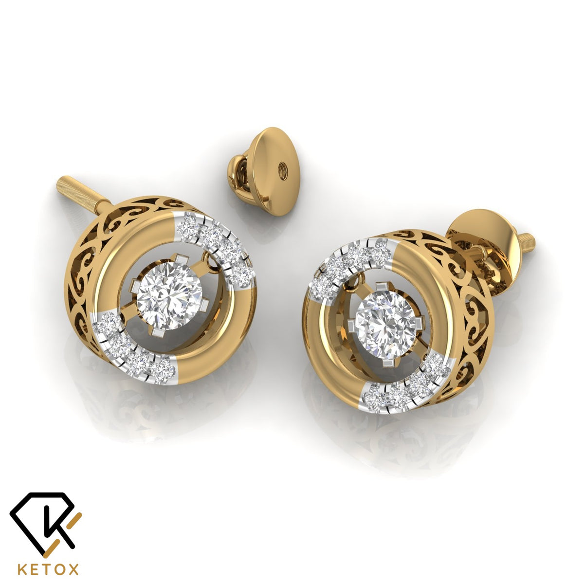 Dancing Diamond Earring