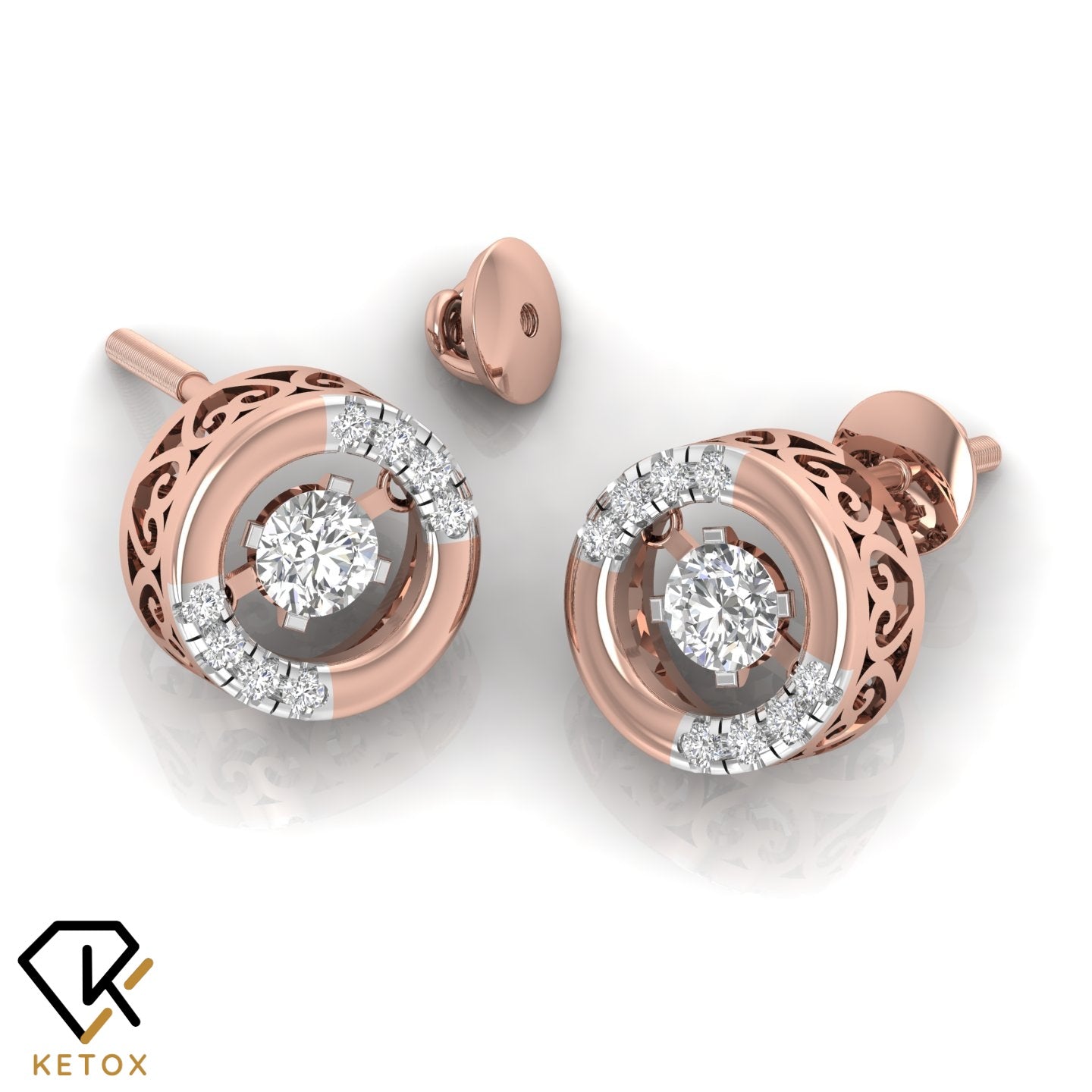 Dancing Diamond Earring