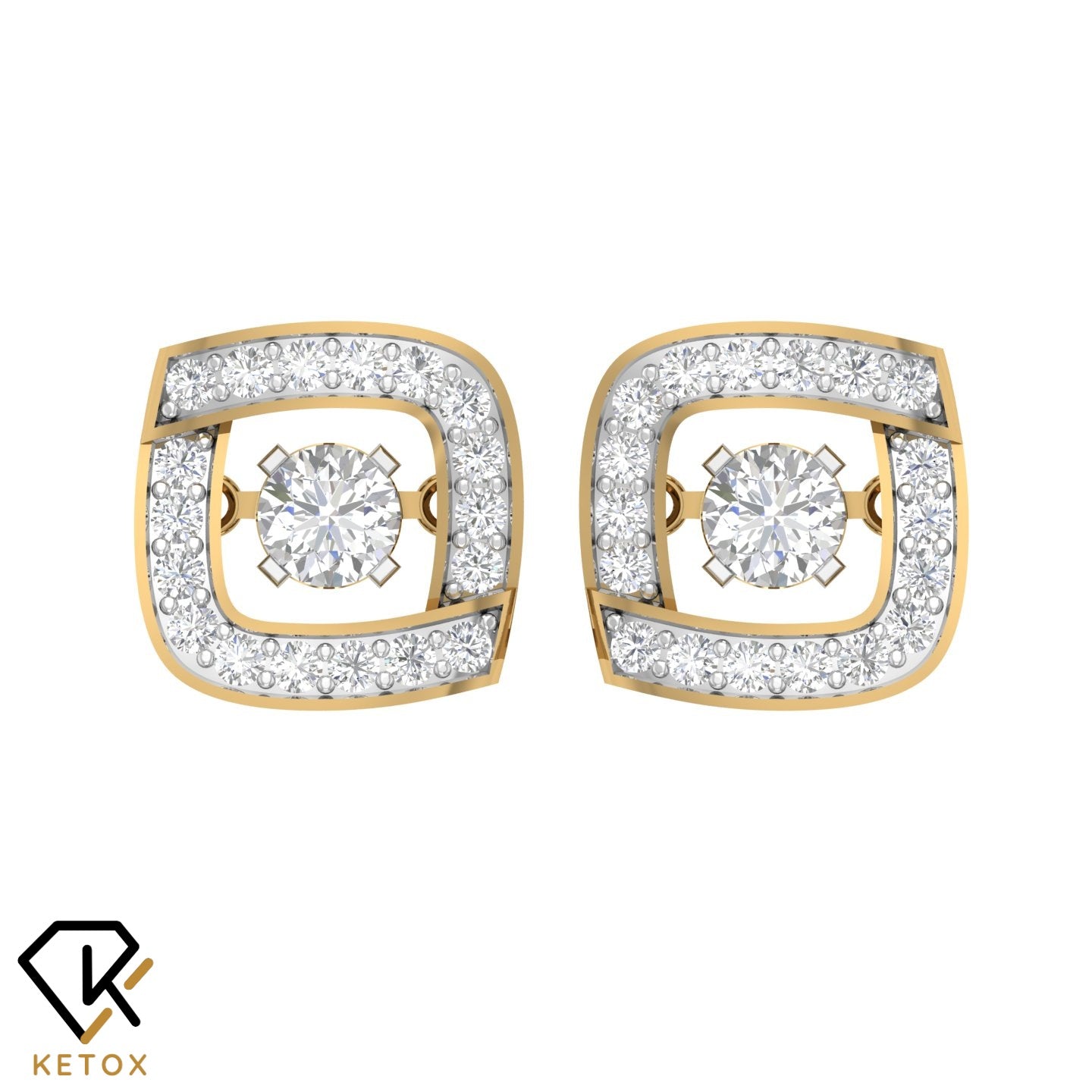 Shiny Stude Diamond Earring