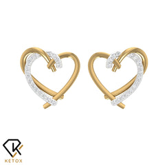 Overlaped Heart Earrings