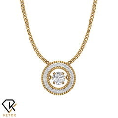 Round Dancing Diamond Pendent