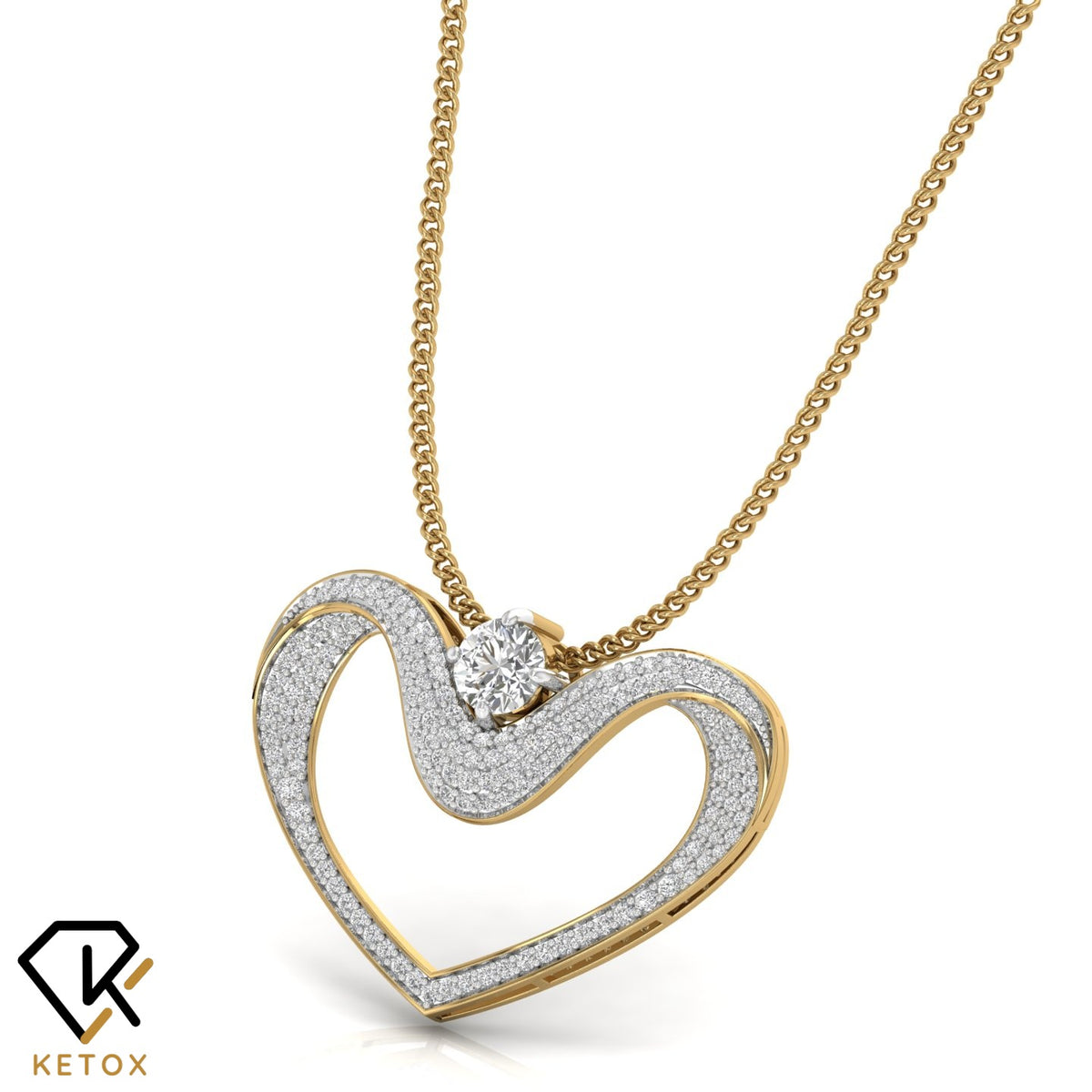 Denty Heart Pendent