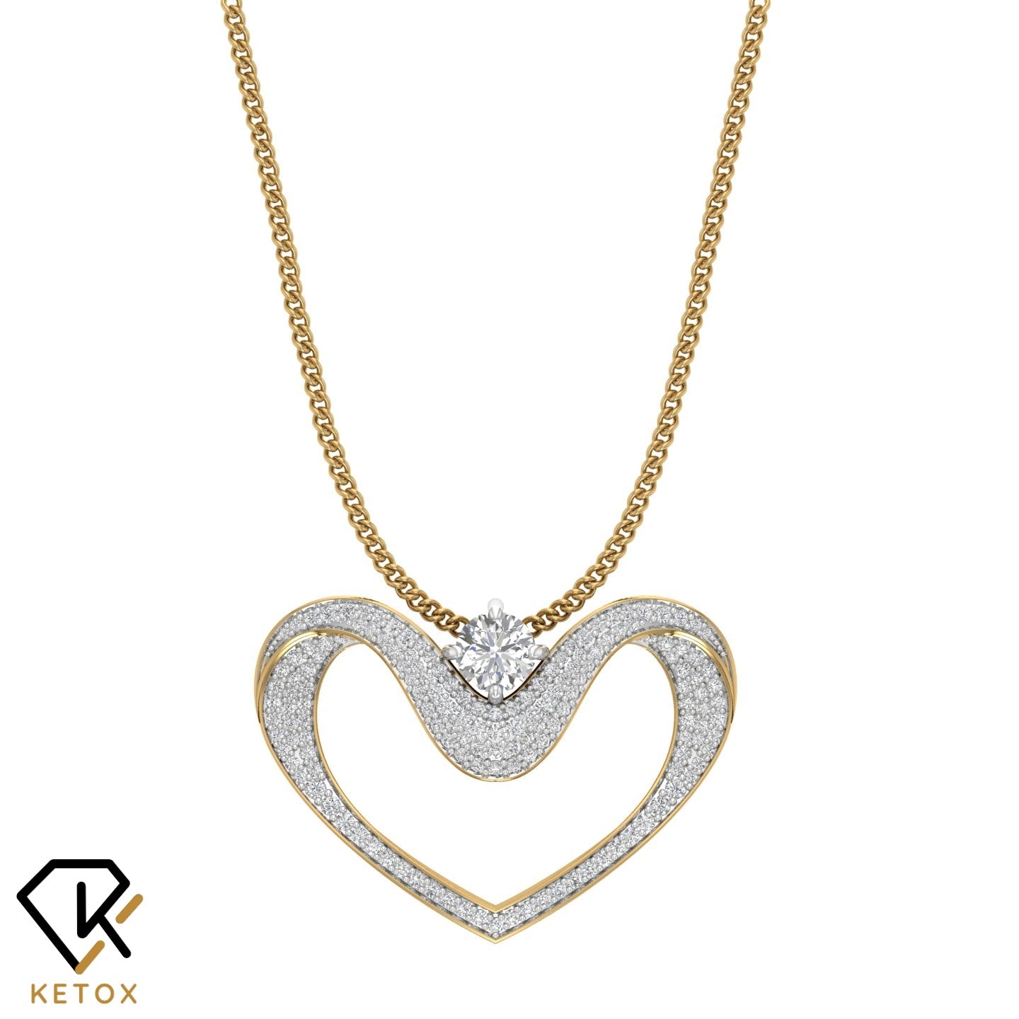 Denty Heart Pendent