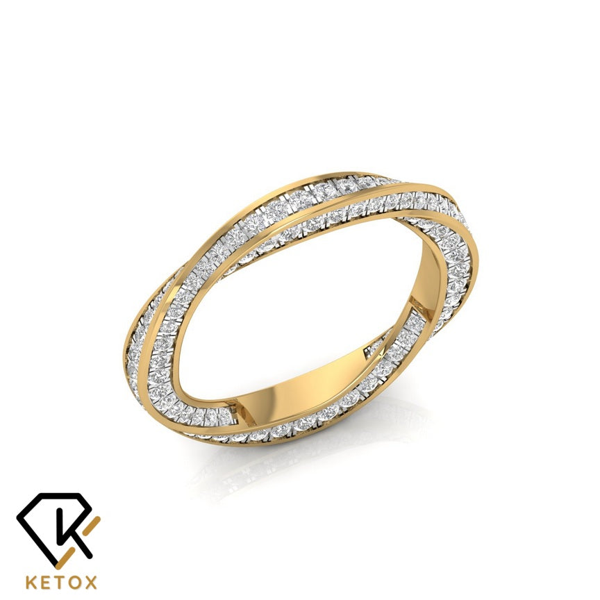 Full Diamond Band Ring