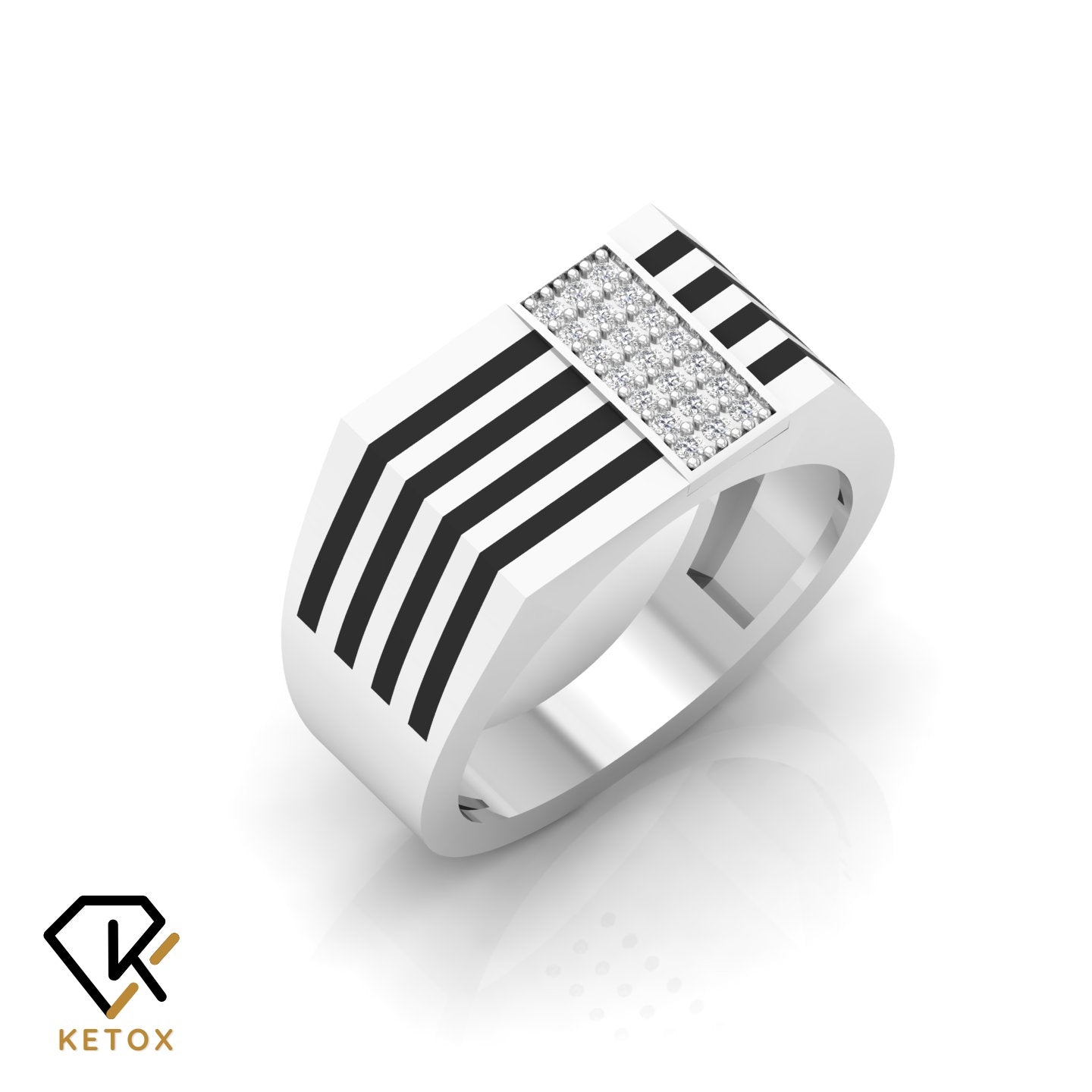 Gents Simple Diamond Ring