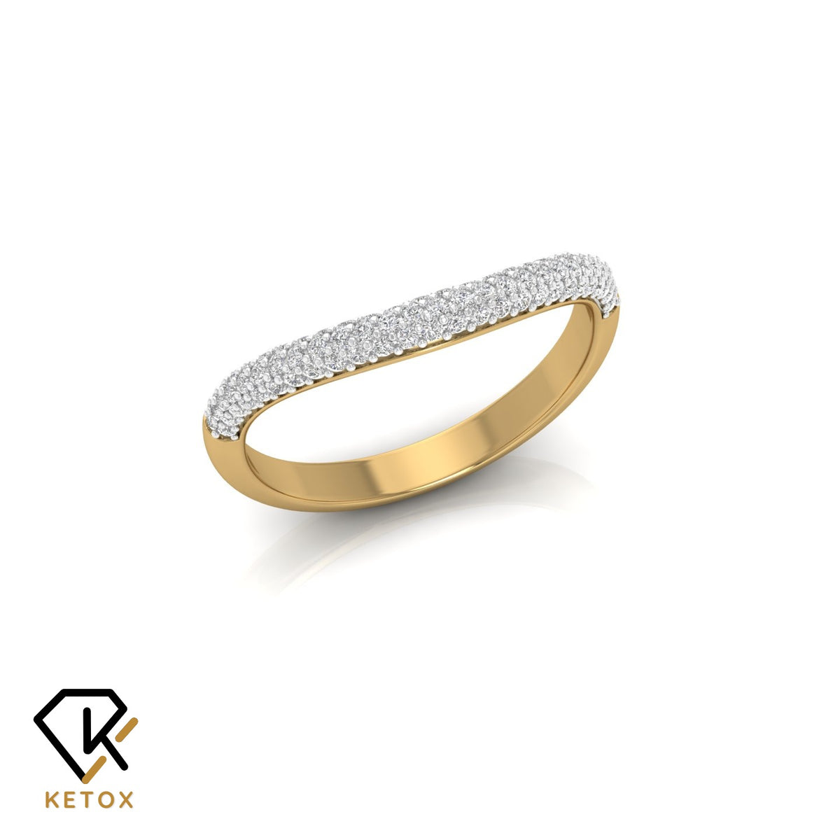 Nice Curve Diamond Ring