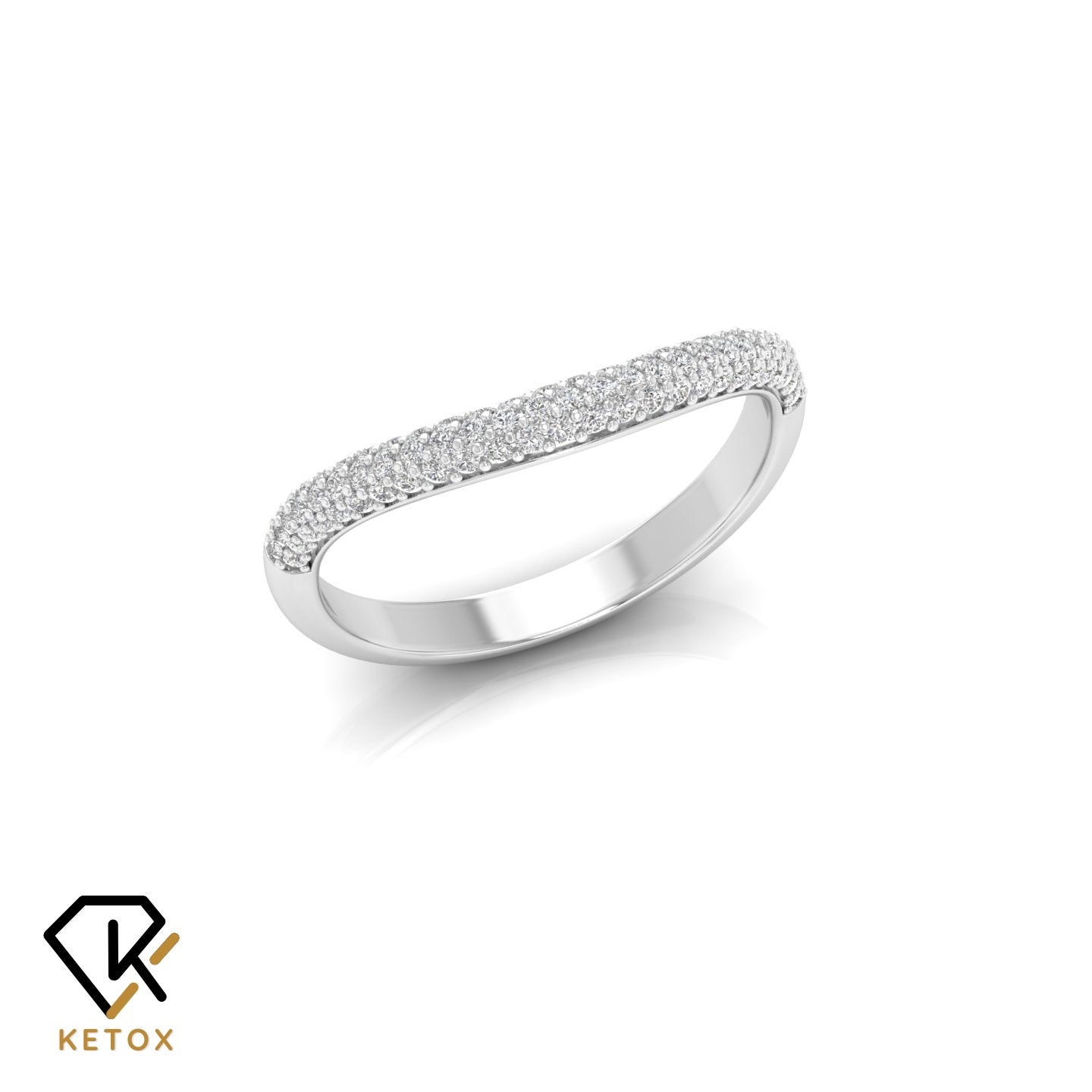 Nice Curve Diamond Ring