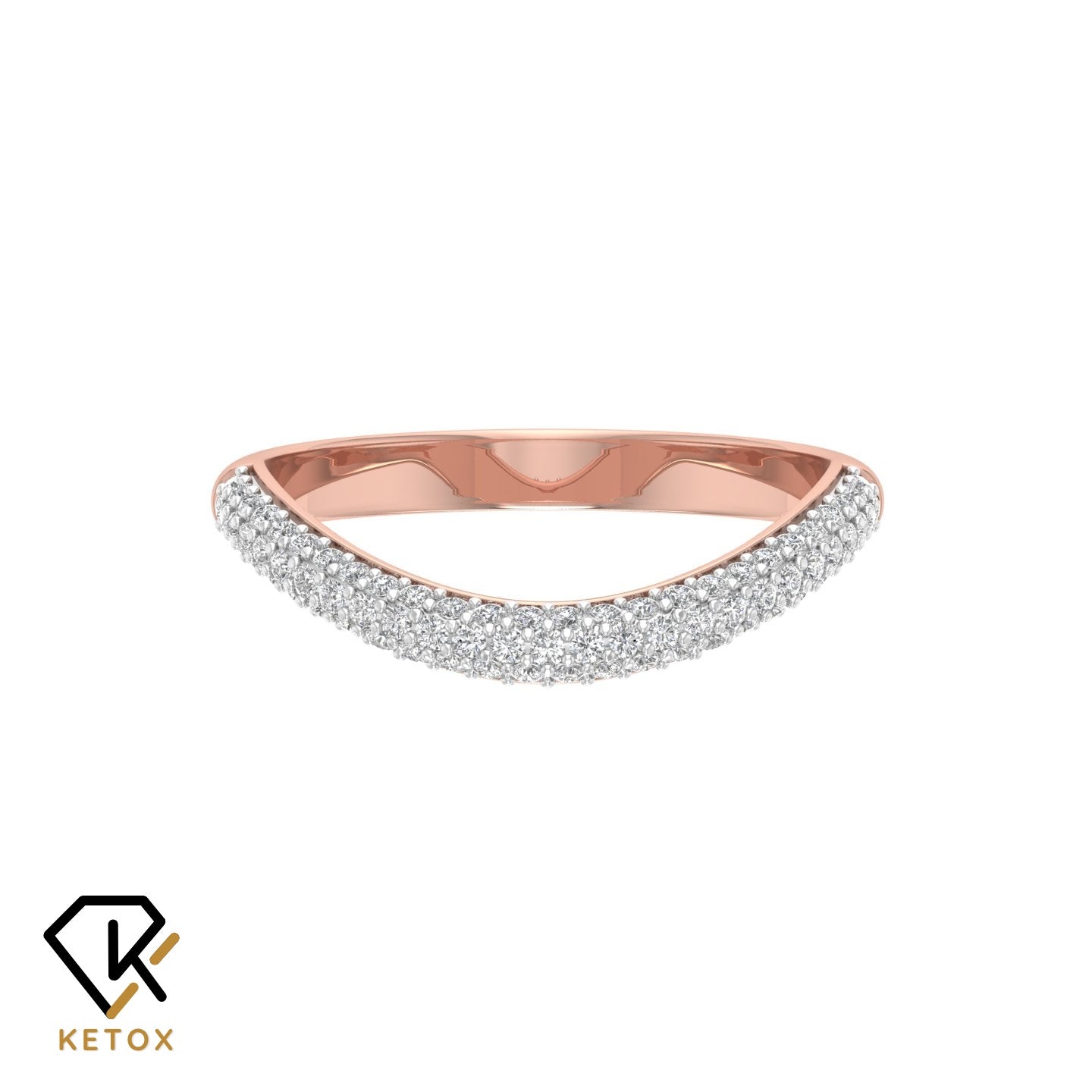 Nice Curve Diamond Ring