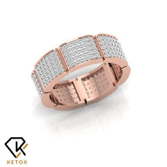 Shiny Diamond Band Ring