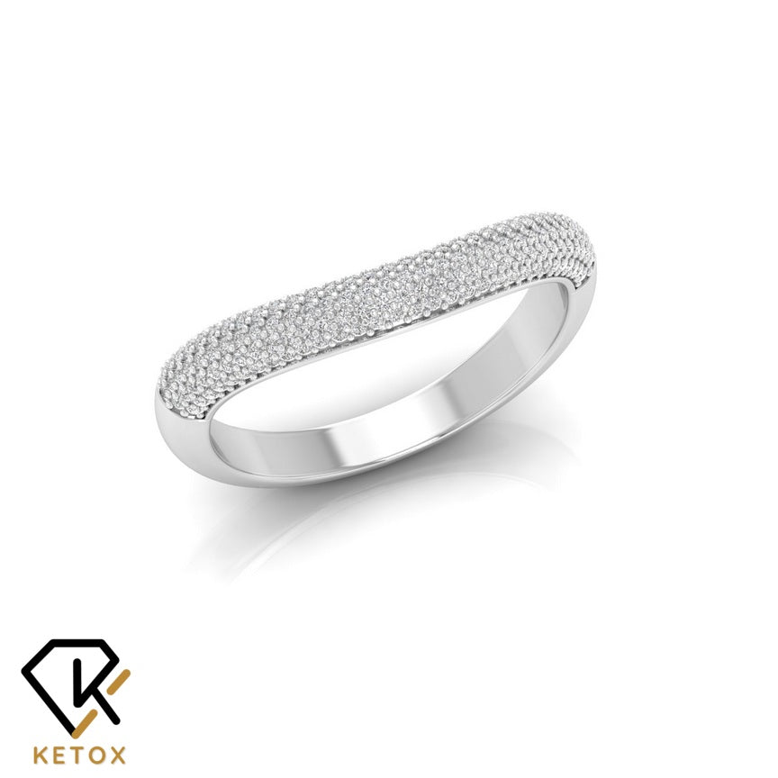 Nice Curve Diamond Ring