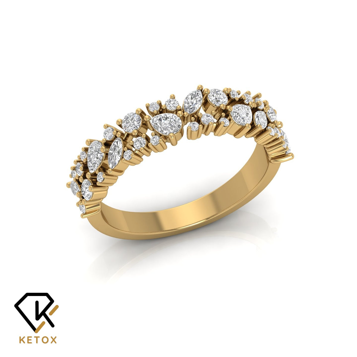 Mixed Shapee Diamond Ring