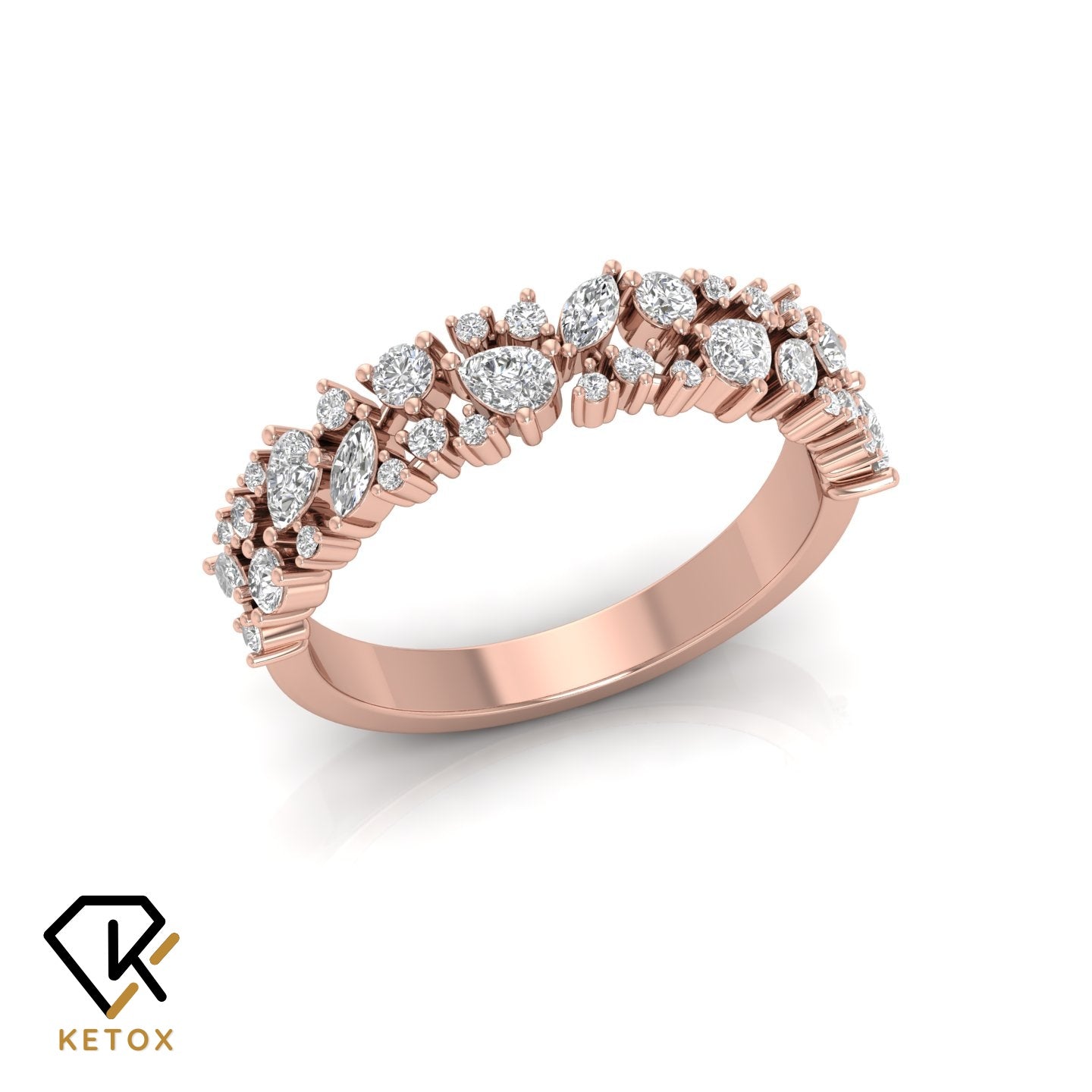 Mixed Shapee Diamond Ring