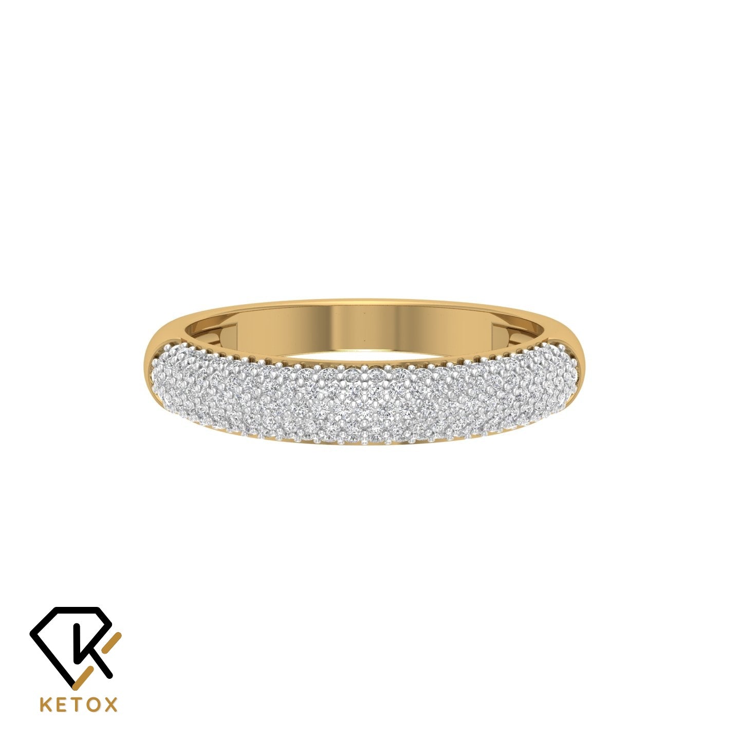 Ketoz Diamond Band Ring