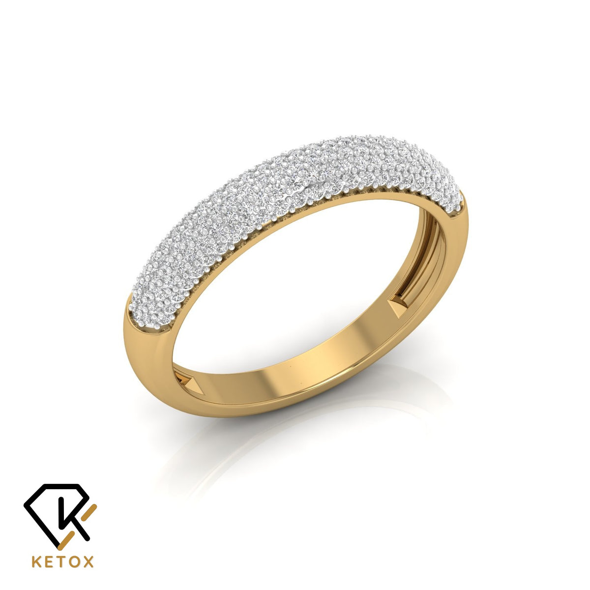 Ketoz Diamond Band Ring