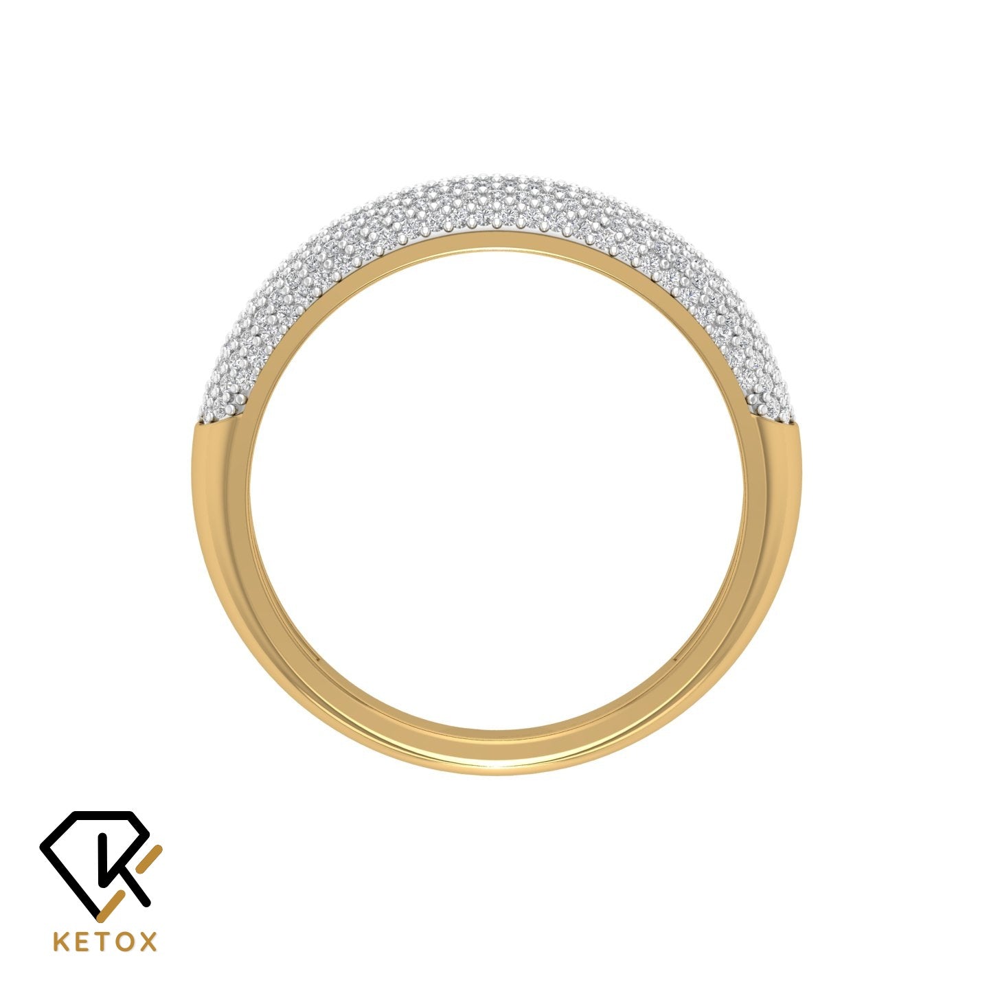 Ketoz Diamond Band Ring