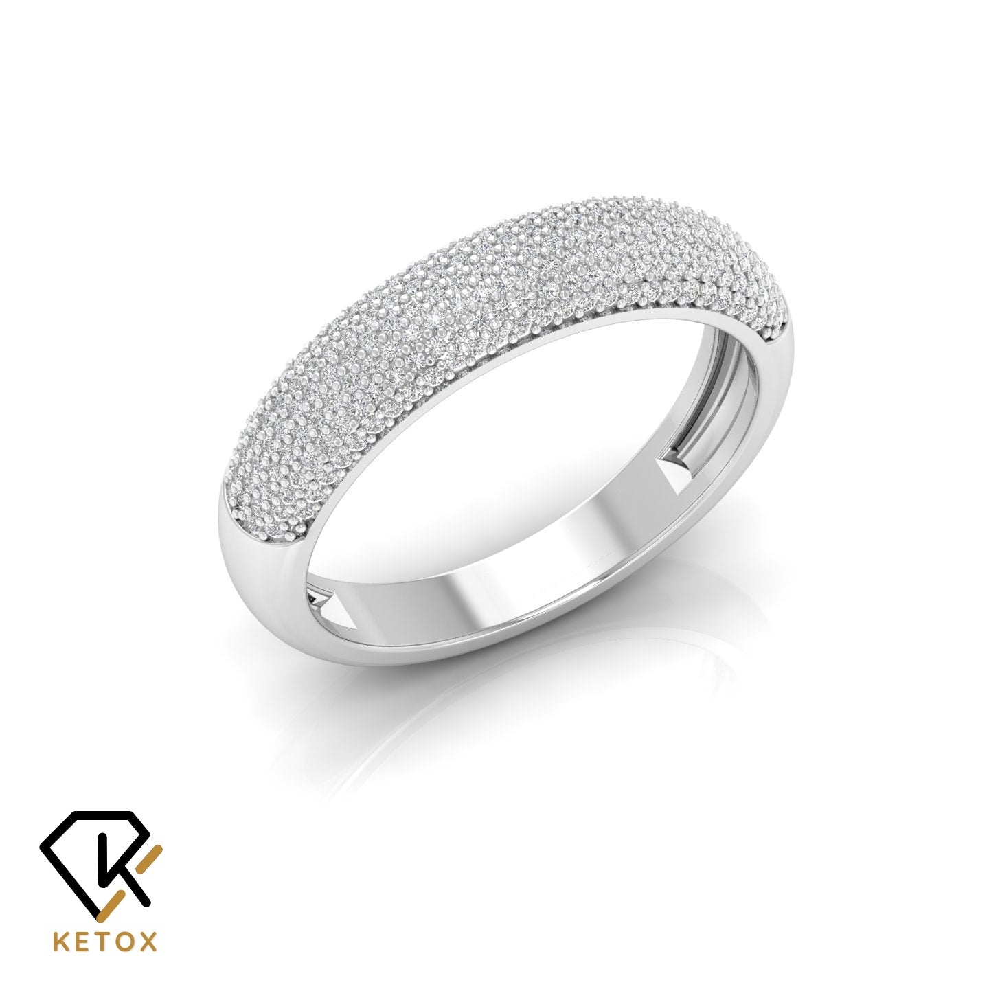 Ketoz Diamond Band Ring