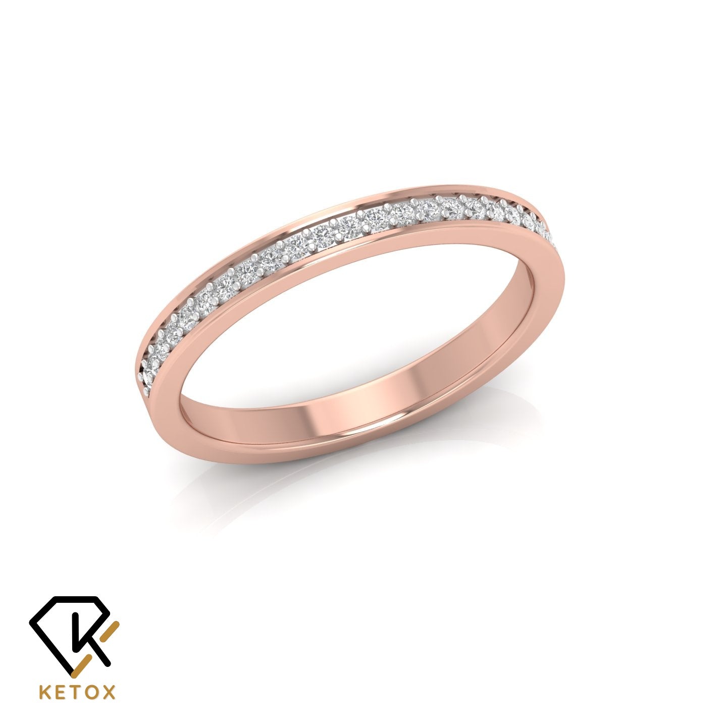 Petite Diamond Wedding Band