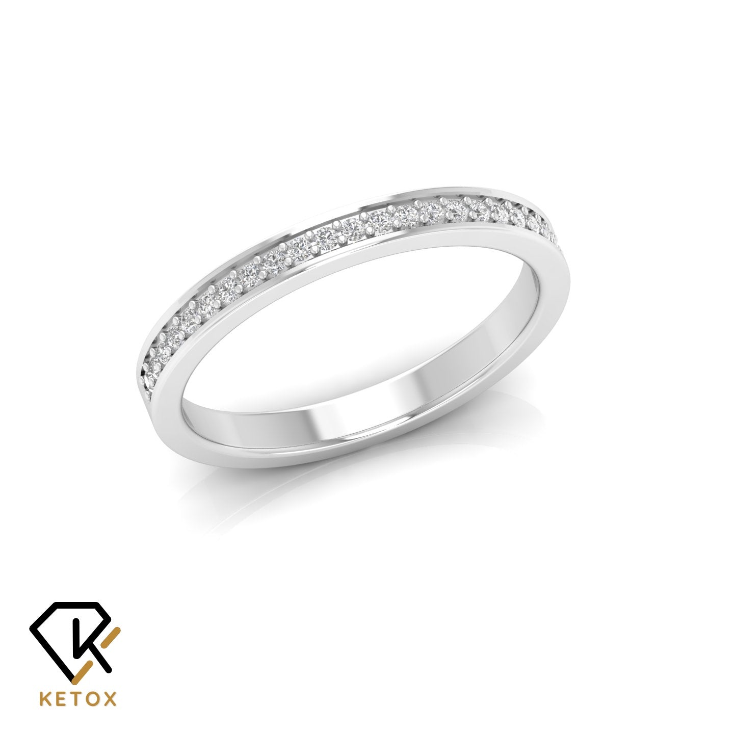 Petite Diamond Wedding Band