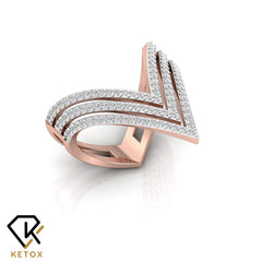 Tringle Diamond Ring