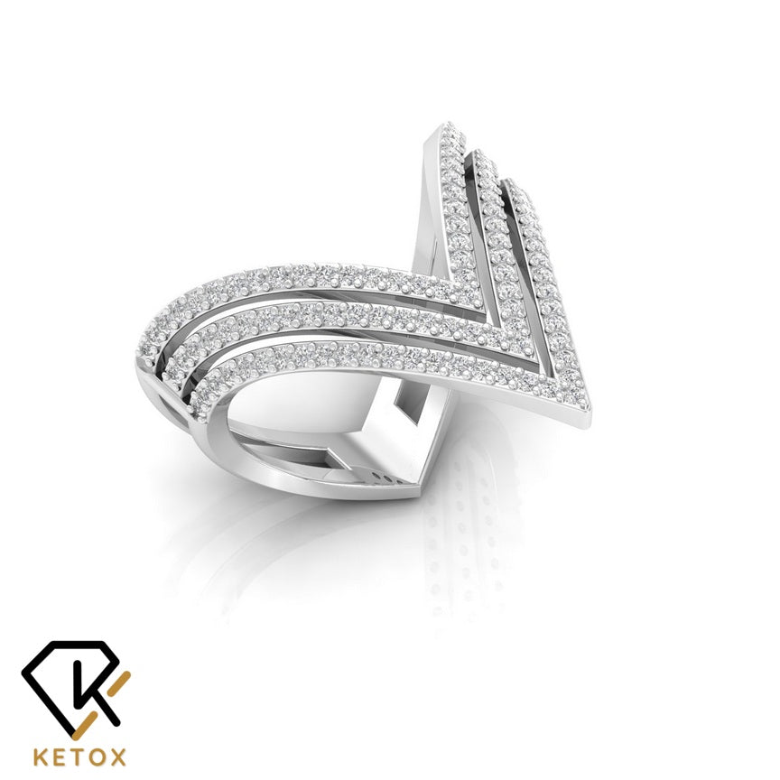 Tringle Diamond Ring